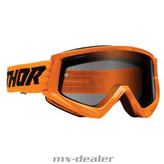 Thor Combat Sand Motocross MX Brille Orange Orange Endurobrille MX-Brille Crossbrille getönt