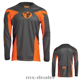 Thor Pulse 04 LE Jersey Trikot Orange Grau MX Motocross Cross Enduro MTB