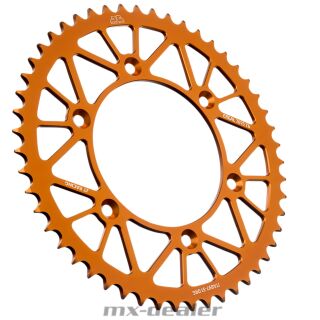JT Sprockets Kettenrad RACELITE 7075 T6 Orange KTM SX SXF EXC