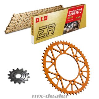 JT Sprockets Racelite Kettenkit KTM Orange DID 520 ERT3 SX SXF EXC EXC-F Six Days