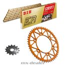 JT Sprockets Racelite Kettenkit KTM Orange DID 520 ERT3...
