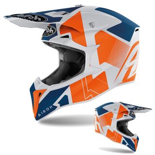 Airoh Crosshelm WRAAP Raze Orannge Matt MX Helm Motocross Enduro Quad