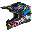 ONeal Crosshelm 2SRS V.23 Glitch Multi ECE 06 MX Helm Motocross Enduro S (55/ 56cm)