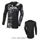 ONeal Element KINDER Attack V.23 Schwarz Weiß MX Motocross Combo Cross Hose Jersey