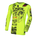 ONeal Element KINDER Attack V.23 Neongelb MX Motocross Combo Cross Hose Jersey