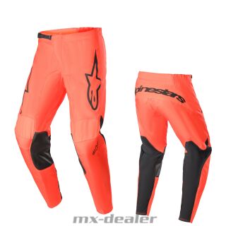 Alpinestars Fluid Crosshose Lurv Hot Orange Schwarz 2023 MX Motocross Enduro Cross Hose