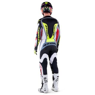 Alpinestars Fluid Agent Rot Gelb 2023 MX Motocross Enduro Combo Cross Hose Jersey