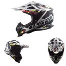 LS2 MX 700 EVO Subverter Stomp Schwarz Weiß MX Helm...