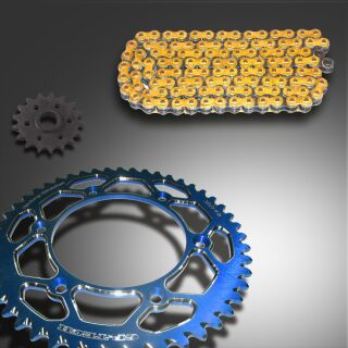 GP-TECH Factory Kettenkit Kawasaki blau DID 520 VX3 X Ring