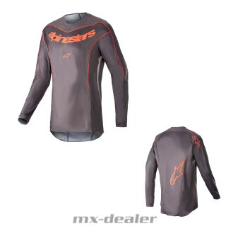 Alpinestars Fluid Lurv Magnet Rot 2023 MX Motocross Cross Jersey Shirt MTB Enduro