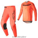Alpinestars Fluid Lurv Hot Orange 2023 MX Motocross Enduro Combo Cross Hose Jersey US 34 / EU 50 L