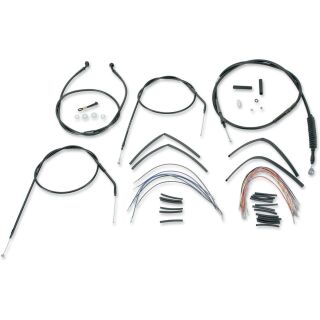 Burly Brand Kabelkit Ape Hanger 16 Zoll schwarz Non-ABS f. Sportster 97-03