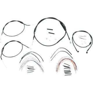 Burly Brand Kabelkit Ape Hanger 12 Zoll schwarz Non-ABS f. Sportster 04-06