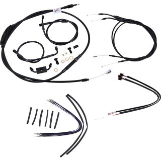 Burly Brand Kabel-/Leitungskit Ape 16 Zoll schwarz ABS f. Dyna 12-17