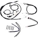 Burly Brand Kabel-/Leitungskit Ape 16 Zoll schwarz ABS f. Dyna 12-17