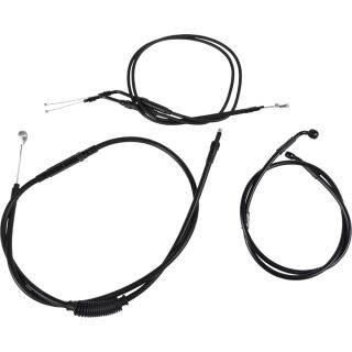 Burly Brand Kabel-/Leitungskit Jail Bar 10 Zoll schwarz f. Sportster 07-13
