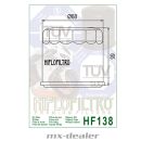 Ölfilter Hiflo HF138 Suzuki GSF 650 S / SA Bandit 2005 bis 2014 Premium