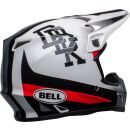 Bell MX-9 Crosshelm Twitch DBK MIPS MX Helm  Gloss Weiß + HP7 Brille