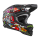 ONeal 3 SRS V.23 Crank 2.0 Helm Crosshelm + HP7 Brille MX Motocross Enduro M (57/ 58cm) HP7 schwarz/ blau verspiegelt
