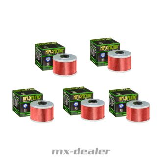 Ölfilter Hiflo HF112 5x Set Honda ATC,CBR,CRF,FMX, FX, NX, SLR, XBR, XL, XR, 250 bis 650ccm