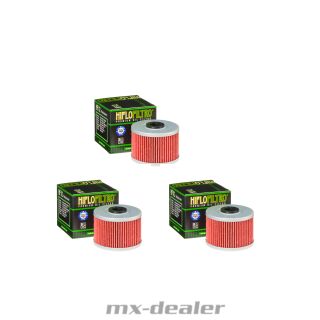 Ölfilter Hiflo HF112 3x Set Honda ATC,CBR,CRF,FMX, FX, NX, SLR, XBR, XL, XR, 250 bis 650ccm