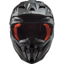 LS2 MX703 EVO X-Force Solid Carbon Schwarz MX Helm Crosshelm Motocross Enduro
