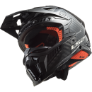 LS2 MX703 EVO X-Force Solid Carbon  MX Helm Crosshelm Motocross + HP7 Crossbrille