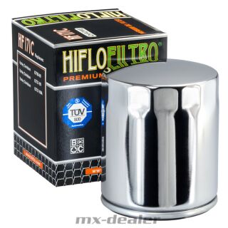 ÖLfilter für Harley Davidson Buell  Hiflo HF171C Chrome Fat Bob X1 Road King