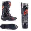 Alpinestars DHCP TECH 10 EVO MX Stiefel Enduro Motocross Schwarz Rot Fluo