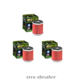 Ölfilter Set HF140 Hiflo 3x Yamaha YZF WRF 250 450 YFZ YFM Raptor