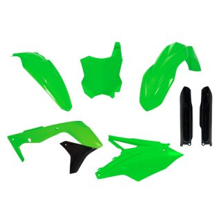Racetech Plastik Komplett Kit Satz Teile neon grün Fluo Kawasaki KXF 450 2016 17