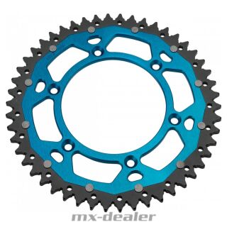 Dual Stahl Alu Kettenrad blau KTM SX SXF EXC