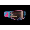 Leatt Velocity 6.5 Pink Cyan Crossbrille getönt Enduro DH MX Motocross Brille