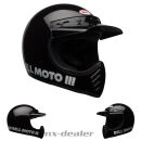BELL Moto-3 Classic Helm Glänzend Schwarz L