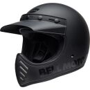 BELL Moto-3 Classic Helm L Blackout Schwarz Matt Glanz
