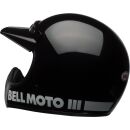 BELL Moto-3 Classic Helm - Glänzend Schwarz Größe: M