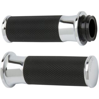 Arlen Ness Griffe Smooth schwarz/chrom elektronisches Gas
