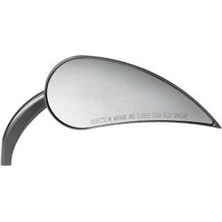 Arlen Ness Spiegel Rad III Teardrop kurz schwarz 7 Zoll 13-093