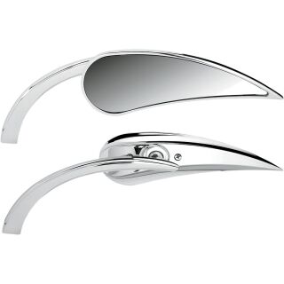 Arlen Ness Spiegel Micro Rad 2 Teardrop chrom/silber 4-1/2 Zoll 13-410