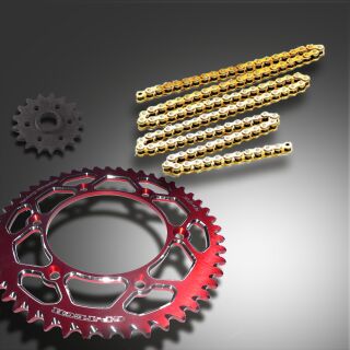 GP-TECH Factory Kettenkit Yamaha rot DID 520 ERT3