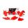 Racetech Plastik Komplett Kit KTM SX SXF 125 250 350 2016 17 18 Satz Teile orange