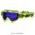 HP7 MX Enduro Brille Crossbrille Neongelb blau verspiegelt Motocross Downhill BMX