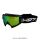 HP7 MX Enduro Brille Crossbrille Schwarz grün verspiegelt Motocross Downhill BMX
