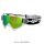 HP7 MX Enduro Brille Crossbrille Weiß grün verspiegelt Motocross Downhill BMX