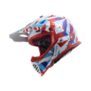 LS2 MX 437 Fast EVO Funky Weiß Helm Motocross...