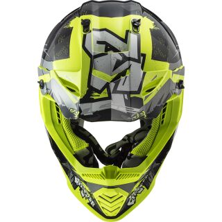 LS2 MX 437 Fast EVO Crusher Hi Viz Helm Motocross Crosshelm Enduro Quad