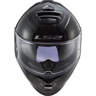 LS2 FF 800 Storm Solid Matt Schwarz Motorrad Helm Integralhelm Sonnenblende