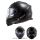 LS2 FF 800 Storm Solid Hochglanz Gloss Black Schwarz Motorrad Helm Integralhelm Biker