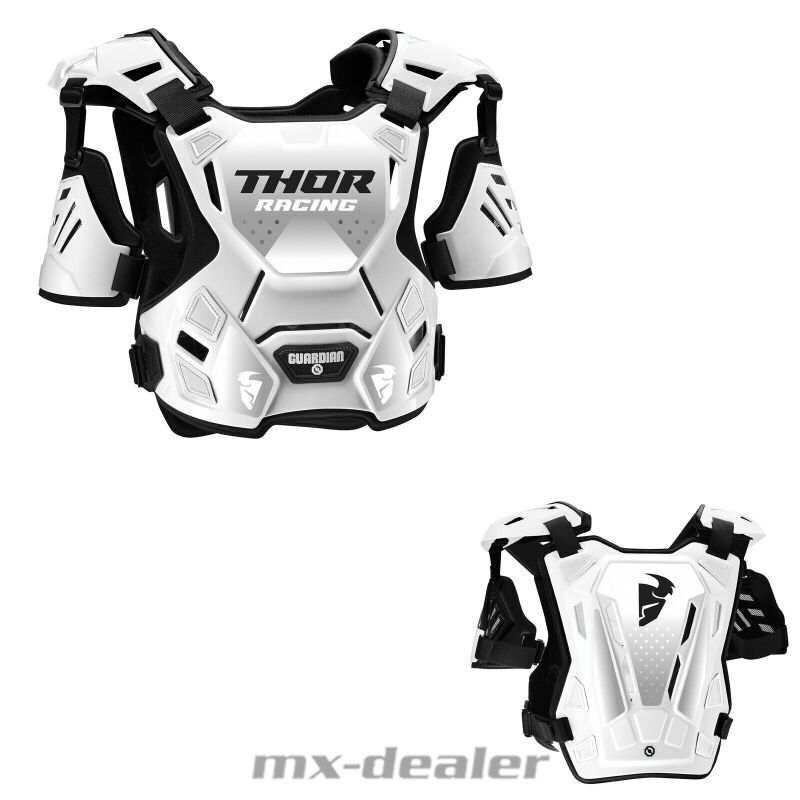 Kindergröße S M 2020 Thor Kinder Guardian Brustpanzer Enduro Offroad Motocross Cross Quad Weiss Größe