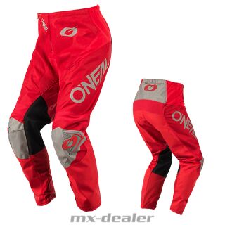ONeal Matrix Ridewear Rot Grau Hose Pant Motocross Enduro Quad MTB BMX
